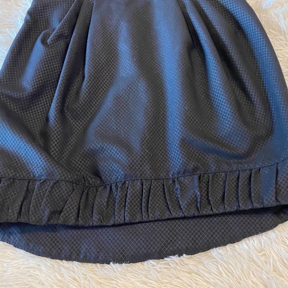 Bebe Black V Neck Sleeveless Zip Up Bubble Hem Mini Dress Size 4 #1624 - Picture 7 of 13